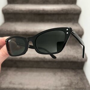 NEW Ray-Ban RB2299 Lady Burbank Women's Cat
Eye Sunglasses - Polished Black